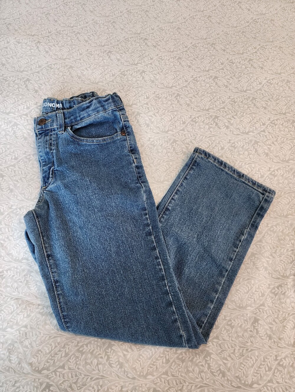 Sonoma Goods For Life Straight-Fit Flexwear Denim Jeans, Boys Size 14